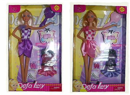 Кукла Defa с дополнительным платьем и аксессуарами, 2 вида 